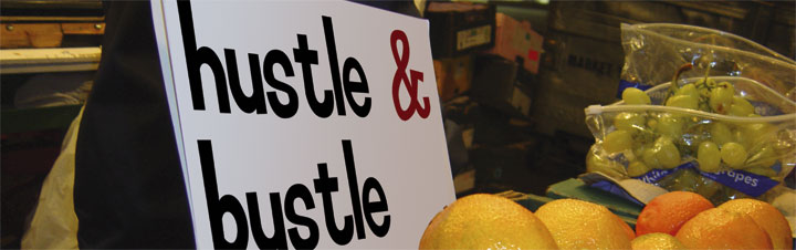 hustle & bustle banner